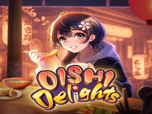 Oishi Delights game icon and slot theme
